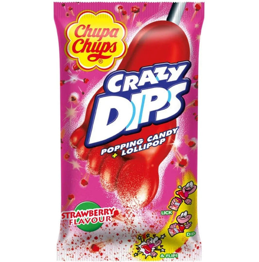 Chupa Chups Popping Candy & Lollipop Strawberry